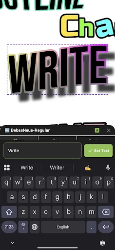 xCanvas 2 – AI Fonts Lettering ڈاؤن لوڈ کریں – جدید آرٹ اور ڈیزائن - Screenshot 2