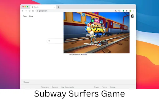 Subway Surfers Chrome Extension ڈاؤن لوڈ کریں – لامتناہی دوڑ کا مزہ - Screenshot 1