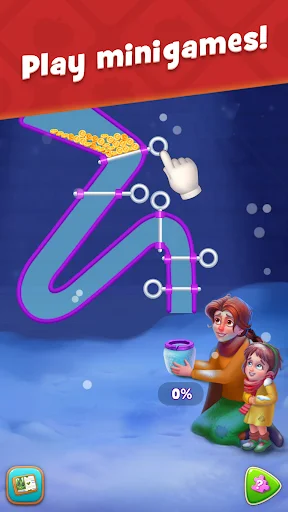 Gardenscapes ڈاؤن لوڈ کریں – دلچسپ میچ-3 پزل اور گارڈن ڈیزائن گیم - Screenshot 2