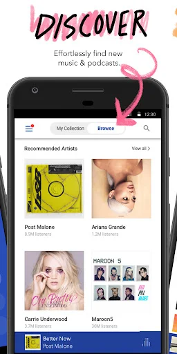 Pandora ڈاؤن لوڈ کریں: موسیقی اور پوڈکاسٹ کا بہترین تجربہ حاصل کریں - Screenshot 3