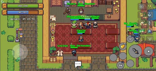 Definya 2D MMORPG ڈاؤن لوڈ کریں – بہترین پکسل آرٹ آن لائن آر پی جی - Screenshot 1