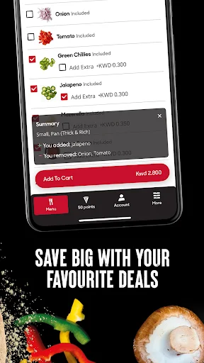 Pizza Hut KWT ایپ ڈاؤن لوڈ کریں – کویت میں مزیدار پیزا آرڈر کریں - Screenshot 4