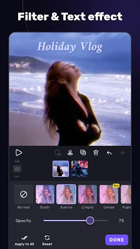 AI Video Editor VivaCut ڈاؤن لوڈ کریں – پروفیشنل ویڈیو ایڈیٹنگ ایپ - Screenshot 2