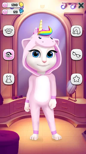 My Talking Angela ڈاؤن لوڈ کریں – بہترین ورچوئل پالتو گیم - Screenshot 12
