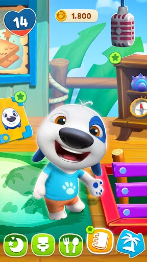 My Talking Hank: Islands ڈاؤن لوڈ کریں – تفریحی جزیرہ ایڈونچر - Screenshot 1