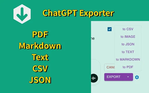 ChatGPT Exporter ڈاؤن لوڈ کریں – چیٹ کو PDF اور MD میں محفوظ کریں - Screenshot 2