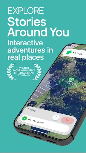 QuestUpon ڈاؤن لوڈ کریں – Augmented Reality ایڈونچر - Screenshot 1