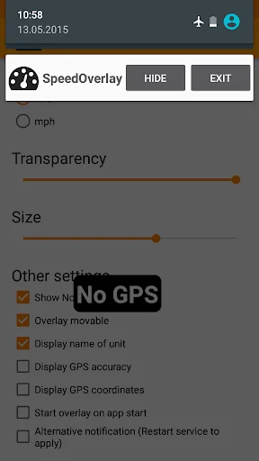 Speed Overlay ایپ ڈاؤن لوڈ کریں – ریئل ٹائم GPS اسپیڈومیٹر - Screenshot 5