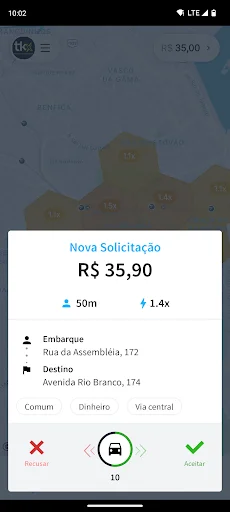 Tkx Motorista ڈاؤن لوڈ کریں – محفوظ اور تیز ڈرائیور ایپ - Screenshot 3