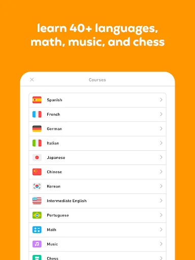 Duolingo ڈاؤن لوڈ کریں – زبان، ریاضی، موسیقی اور شطرنج سیکھیں - Screenshot 9