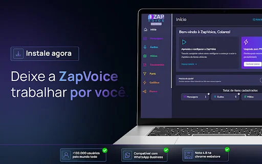 ZapVoice ڈاؤن لوڈ کریں – واٹس ایپ ویب آٹومیشن اور کسٹمر سپورٹ ٹول - Screenshot 5