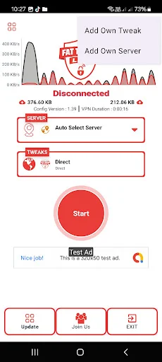 Fat Tunnel Lite ڈاؤن لوڈ کریں – تیز اور محفوظ VPN - Screenshot 3