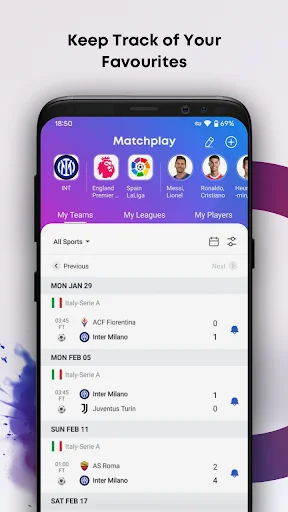 Matchplay ڈاؤن لوڈ کریں – فٹ بال اور باسکٹ بال لائیو اسکورز - Screenshot 7
