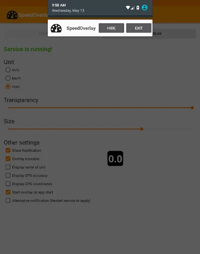Speed Overlay ایپ ڈاؤن لوڈ کریں – ریئل ٹائم GPS اسپیڈومیٹر - Screenshot 11