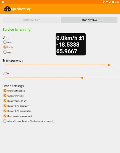 Speed Overlay ایپ ڈاؤن لوڈ کریں – ریئل ٹائم GPS اسپیڈومیٹر - Screenshot 10