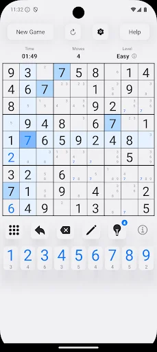 Sudoku Trainer ڈاؤن لوڈ کریں – سوڈوکو ماسٹر بنیں اور گیم جیتیں - Screenshot 1