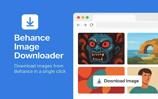 Behance Image Downloader کو مفت ڈاؤن لوڈ کریں – بیچ امیج ڈاؤن لوڈ - Screenshot 1