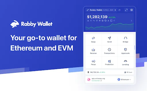 Rabby Wallet ڈاؤن لوڈ کریں – Ethereum اور EVM کے لیے بہترین کرپٹو والیٹ - Screenshot 1