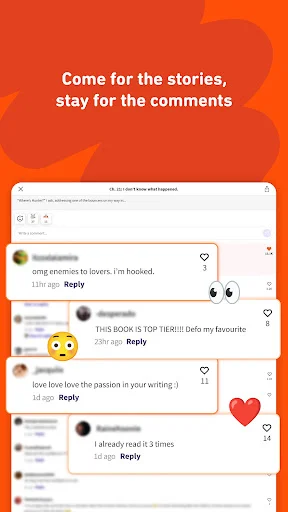 Wattpad تازہ ترین ورژن ڈاؤن لوڈ کریں – کہانیاں پڑھیں اور لکھیں - Screenshot 10