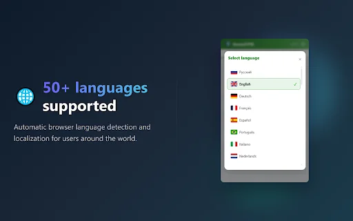 AnonVPN ڈاؤن لوڈ کریں – Chrome کے لیے تیز اور مفت VPN - Screenshot 2