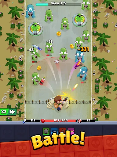 Bagbound Hero ڈاؤن لوڈ کریں – زومبی سروائیول RPG گیم - Screenshot 11