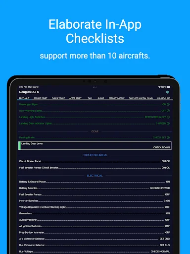 SimFly Pad ڈاؤن لوڈ کریں – فلائٹ سیمولیشن کے لیے بہترین چیک لسٹ - Screenshot 8