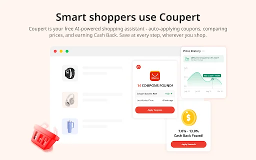 Coupert ڈاؤن لوڈ کریں – آن لائن خریداری پر کوپن اور کیش بیک حاصل کریں - Screenshot 2