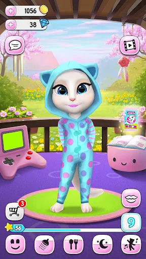 My Talking Angela ڈاؤن لوڈ کریں – بہترین ورچوئل پالتو گیم - Screenshot 14