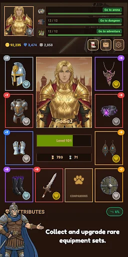 Gladia2 آن لائن MMO ٹیکسٹ آر پی جی – مفت ڈاؤن لوڈ کریں - Screenshot 2