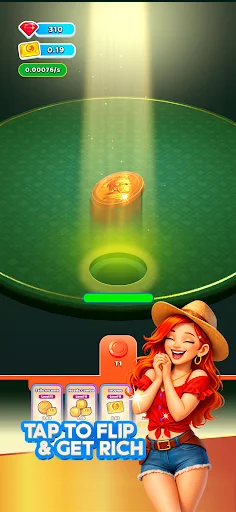 Idle Coin Flip: Clicker ڈاؤن لوڈ کریں – مفت سکے کمانے والی گیم - Screenshot 2