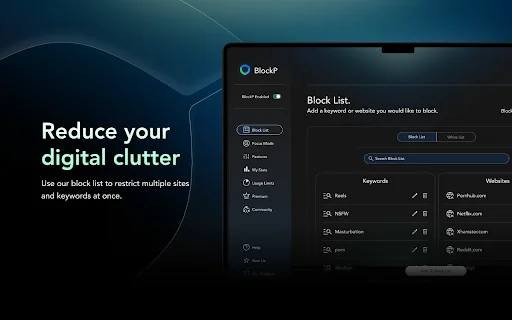BlockP ڈاؤن لوڈ کریں – Chrome کے لیے بہترین پورن اور ویب سائٹ بلاکر - Screenshot 3