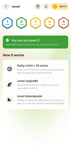Walk Wallet ڈاؤن لوڈ کریں – روزانہ قدم ٹریک کریں اور انعامات حاصل کریں - Screenshot 4