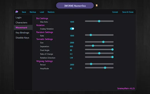SnakeyRain ڈاؤن لوڈ کریں – Slither.io کے لیے بہترین بوٹ موڈ - Screenshot 3