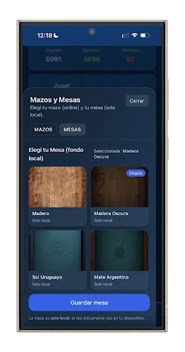 Truco Argentino y Uruguayo ڈاؤن لوڈ کریں – آن لائن دوستوں کے ساتھ کھیلیں - Screenshot 13