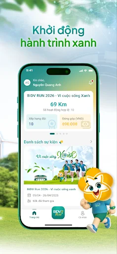BIDV Run Plus ڈاؤن لوڈ کریں – صحت اور خیراتی دوڑ کے لیے بہترین ایپ - Screenshot 4