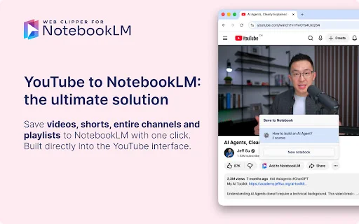 Web Clipper for NotebookLM ڈاؤن لوڈ کریں – تحقیق اور مطالعہ کو آسان بنائیں - Screenshot 1