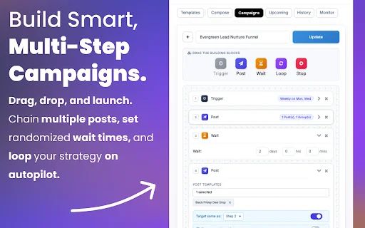 Facebook Groups Auto Poster اور Scheduler ڈاؤن لوڈ کریں – LeadRadar - Screenshot 3