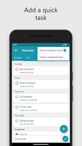 To Do List Reminder ڈاؤن لوڈ کریں – روزانہ کے کاموں کے لیے بہترین ایپ - Screenshot 2