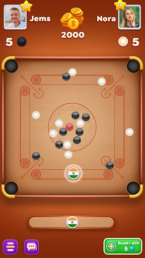 Carrom Cricket ڈاؤن لوڈ کریں – بہترین کیرم اور ڈسک پول گیم - Screenshot 5