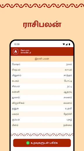 Gopuram Tamil Calendar 2026 ڈاؤن لوڈ کریں – روزانہ پنچنگم - Screenshot 4