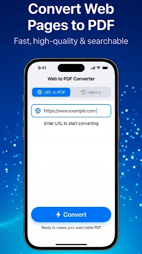 HTML to PDF – Web Converter ڈاؤن لوڈ کریں – محفوظ اور تیز پی ڈی ایف کنورٹر - Screenshot 1