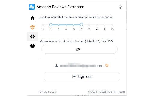 Amazon Reviews Extractor ڈاؤن لوڈ کریں – Amazon کے جائزے CSV میں محفوظ کریں - Screenshot 3