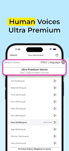 TTS Reader Pro ڈاؤن لوڈ کریں – لامحدود ٹیکسٹ ٹو اسپیچ ایپ - Screenshot 3