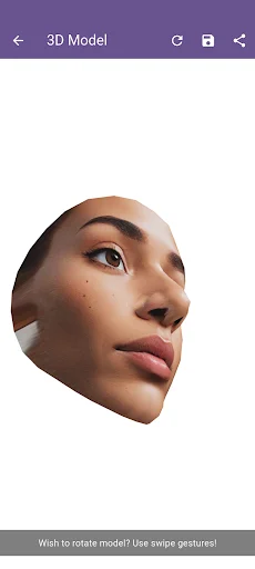 3D Face Model Maker ڈاؤن لوڈ کریں – اپنے چہرے کا 3D ماڈل بنائیں - Screenshot 3