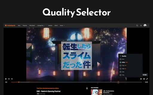 Crunchyroll Enhancer – CrOptix ڈاؤن لوڈ کریں: بہترین اینیمی تجربہ - Screenshot 1
