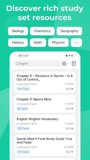 Knowlet ڈاؤن لوڈ کریں – فلیش کارڈز کے ساتھ امتحانات کی تیاری کریں - Screenshot 6