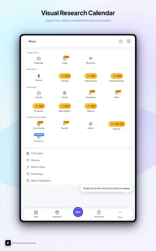 Smart Peptide Tracker ڈاؤن لوڈ کریں – پیپٹائڈ ٹریکنگ ایپ - Screenshot 13