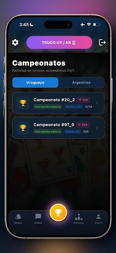 Truco Argentino y Uruguayo ڈاؤن لوڈ کریں – آن لائن دوستوں کے ساتھ کھیلیں - Screenshot 4
