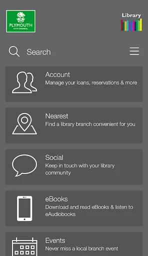 Plymouth Libraries ڈاؤن لوڈ کریں – اینڈرائیڈ کے لیے بہترین لائبریری ایپ - Screenshot 1