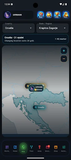 World Cities War ڈاؤن لوڈ کریں – اصلی شہروں کو فتح کریں اور سلطنت بنائیں - Screenshot 2